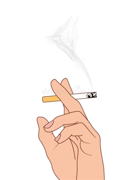 Cigarette Drawing In Hand - Spacotin