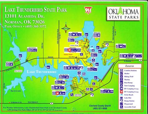 Lake Thunderbird Campground Map