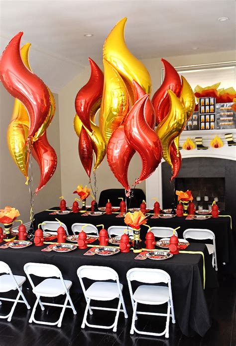 Kara's Party Ideas Firetruck Birthday Party | Kara's Party Ideas