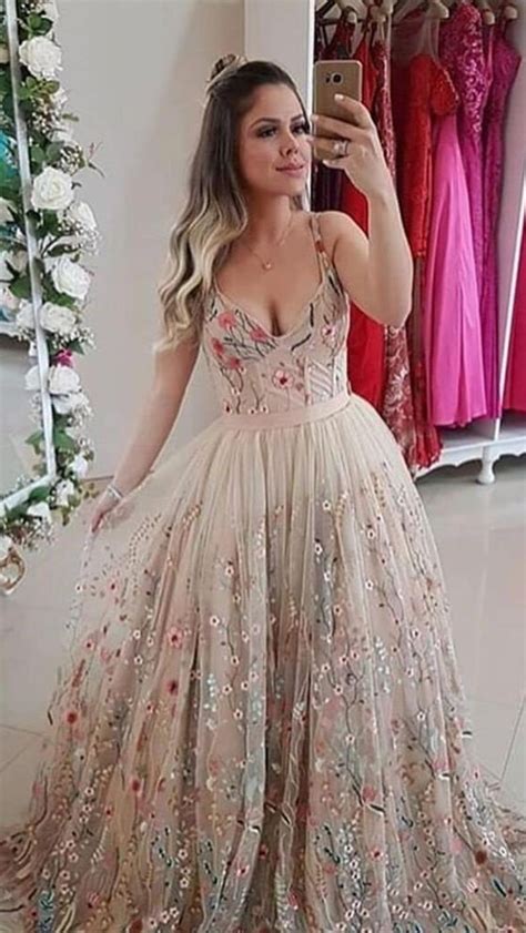 Flower Lace Wedding Dress Floral Dark Ivory or Off-white Tulle, Gray Wedding Dress, Boho Wedding ...