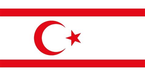 Premium Vector | Northern Cyprus flag in vector