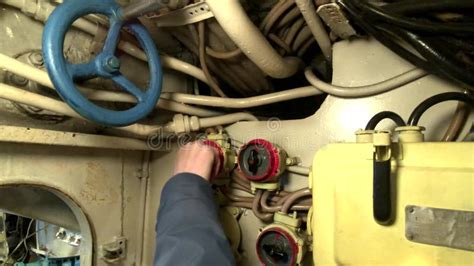 Interior of an Old Submarine Stock Footage - Video of engine, metal: 148954654