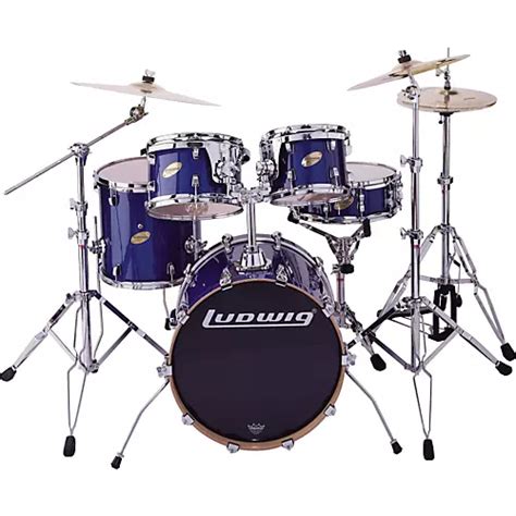 Ludwig BLEM LC305E CS Custom Elite Jazz 5pc Drum Set Blue | Musician's ...