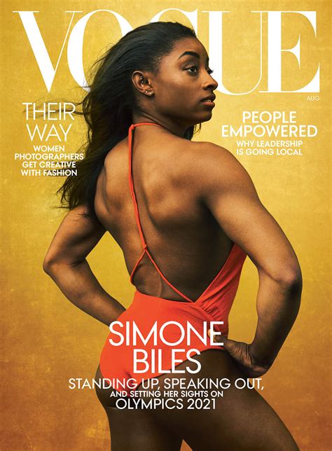 Simone Biles covers Vogue US August 2020 by Annie Leibovitz - fashionotography