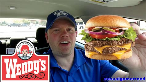 Reed Reviews Wendy's Dave's Double - YouTube