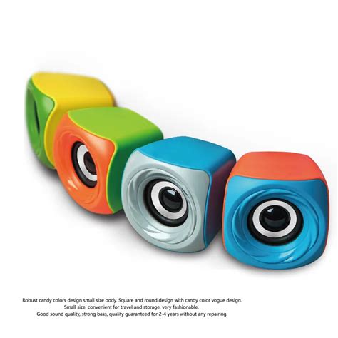 Wired Mini Computer Speakers USB 2.0 Stereo Portable PC Speaker Mini ...