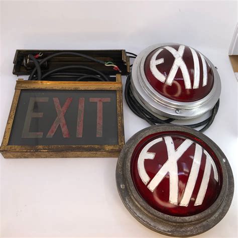 Vintage Exit Sign — BB Props