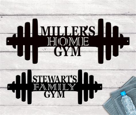 Custom Gym Sign Personalized Gift for Home Gym Workout Wall Art Custom ...