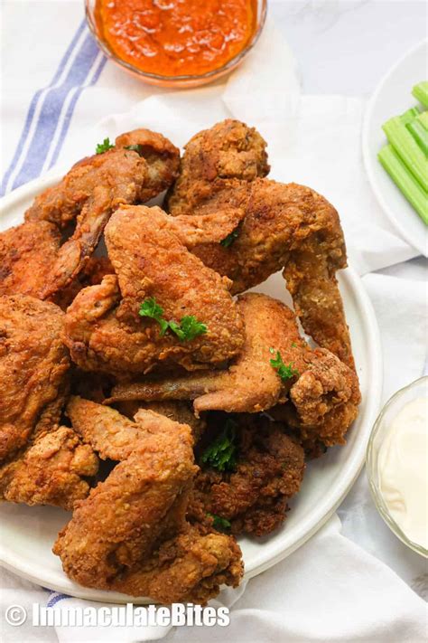 Fried Chicken Wings - Immaculate Bites