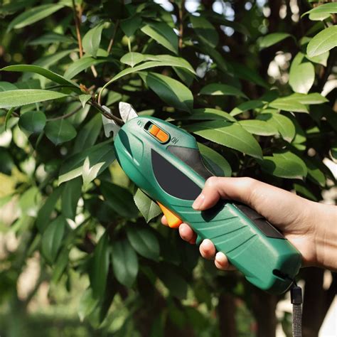 Electric Tree Branch Cutter Shear Garden Scissors Cordless Secateur Branch Cutter Electric Fruit ...