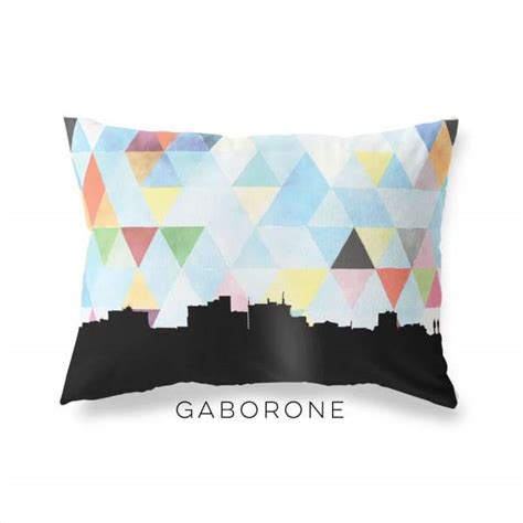 Gaborone, Botswana geometric skyline | wanderlust gifts and home decor