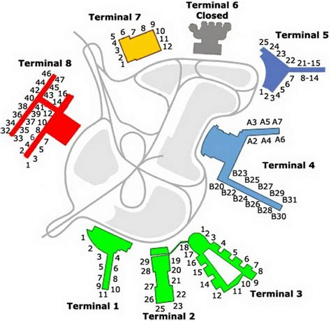 Jfk Terminal Map Delta - Road Map Of The United States