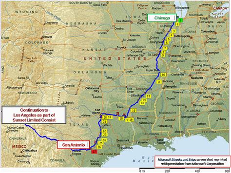 Texas Eagle Train Route Map – secretmuseum