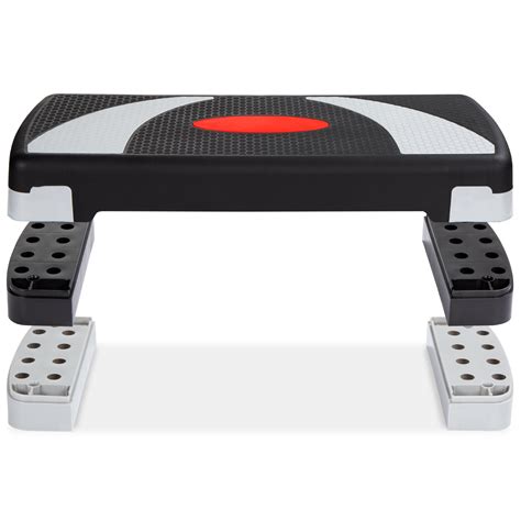 Best Choice Products 30in Aerobic Step Platform Adjustable Exercise Fitness Workout Accessory w ...