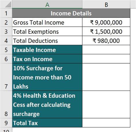 Calculate Income Tax in Excel: AY 2024-25 Template & Examples