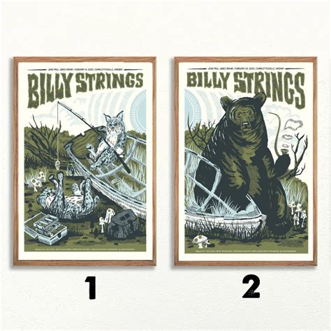 2023 Billy Strings Tour Poster, Billy Strings World Tour Poster, Billy ...