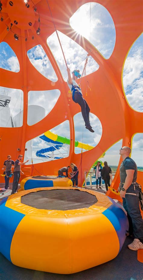 Independence of the Seas | Take bungee trampoline to the next level with the added virtual ...