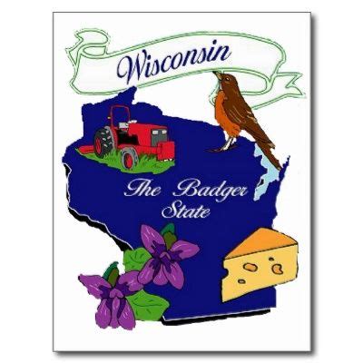 Wisconsin State Symbols | State posters, State prints, Wisconsin state