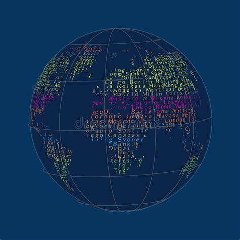 World Globe Europe,Africa and Asia Flags Map Stock Illustration ...