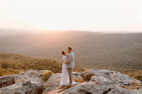 A White Rock Mountain Sunset Elopement