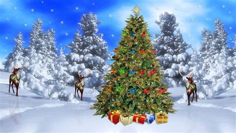 Christmas Snow Scene Wallpapers - Wallpaper Cave