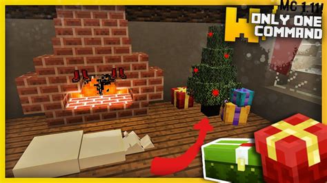 Minecraft - Christmas Decorations With Only One Command Block - YouTube