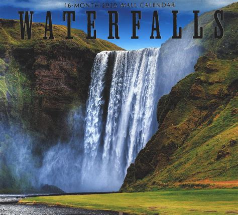 Amazon.com: 2020 Waterfalls Full-Size Wall Calendar, 16-Month ...