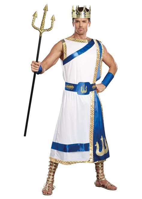 Greek Sea God Poseidon Mens Costume - Greek Costumes