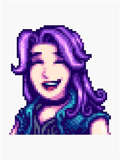 Stardew Valley Abigail Sticker by SharkiDoodles | Stardew valley ...