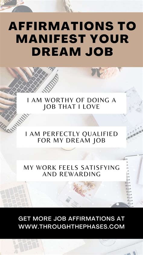 87 Powerful Affirmations for Manifesting a Job or New Career in 2023 ...