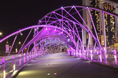 The Helix Bridge at night Sydney Harbour Bridge, Helix, Digital Photography, Arch, Night, City ...