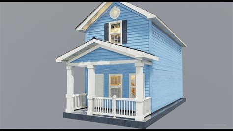 modeling a small house in blender 2.8 - YouTube