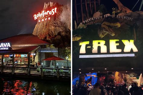 Rainforest Café and T-Rex Café Offering Buffet with Santa Claus Events