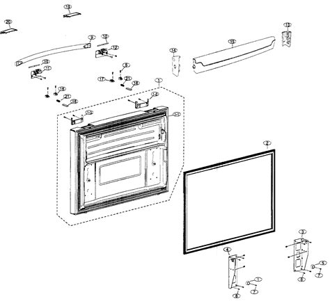 Refrigerator Parts: Samsung Refrigerator Parts Door