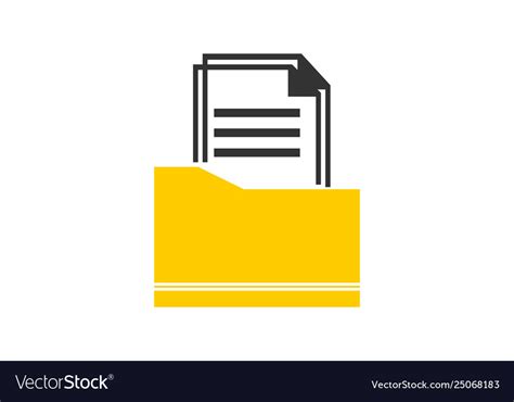 Document file logo Royalty Free Vector Image - VectorStock