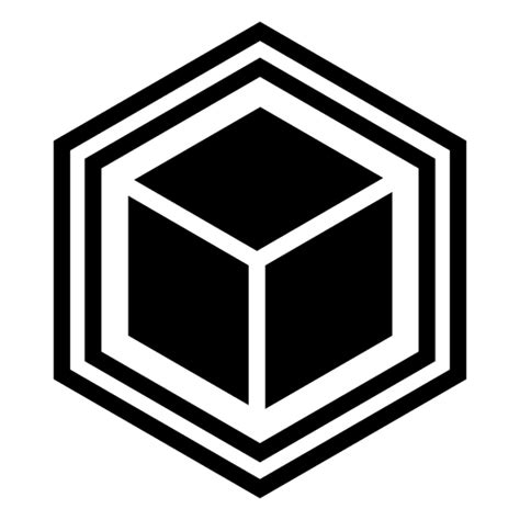 Logotipo abstracto cubo geométrico - Descargar PNG/SVG transparente