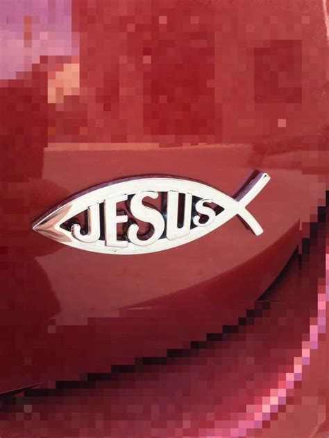 JESUS Fish 3D metal Chrome Emblem Badge Decal Bumper Sticker | Bumper stickers, Emblems, Bumpers