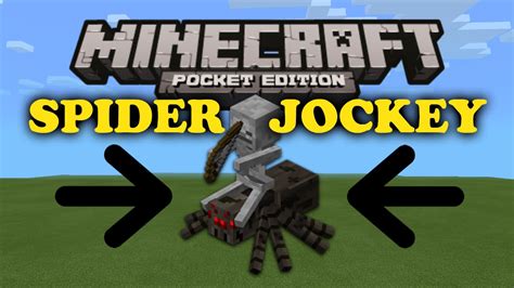 Spider Jockey Trick - Minecraft PE - YouTube