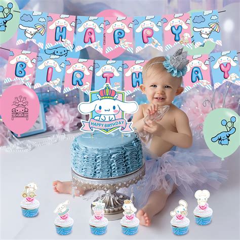 Buy Cinnamoroll Party Decorations,Birthday Party Supplies For ...