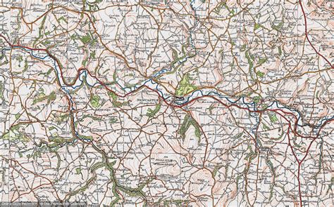 Historic Ordnance Survey Map of Newcastle Emlyn, 1923