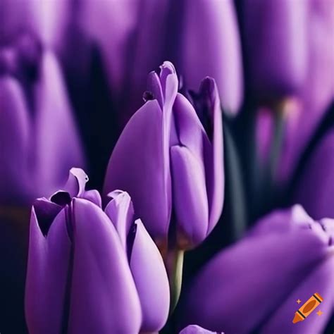 Iphone wallpaper featuring lavender tulips on Craiyon