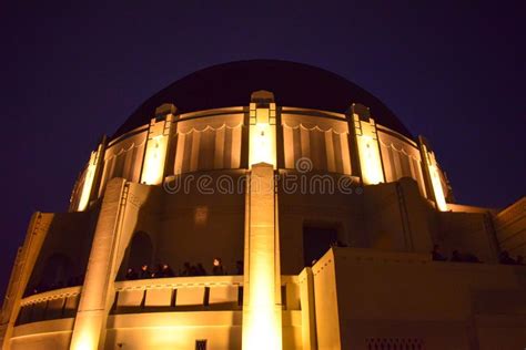 Griffith Observatory Planetarium at Dusk Editorial Photography - Image ...