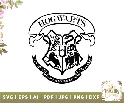 Hogwarts Svg Hogwarts Badge Magic School Svg Wizard Svg - Etsy