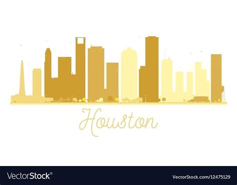 Houston Skyline Silhouette Vector at Vectorified.com | Collection of ...