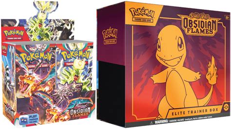 Pokémon: Scarlet & Violet - Obsidian Flames Booster Box + ETB Combo ...