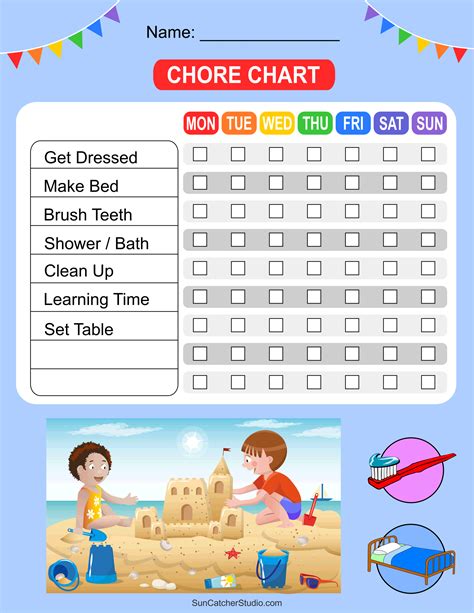 Printable Chore Chart Template