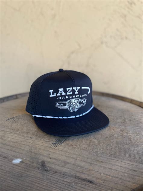 Lazy J Ranch Wear Black & Black 4" Performance Cap – Lazy J Ranch Wear Stores