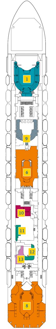 Costa Pacifica Deck plan & cabin plan