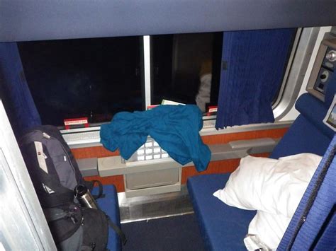 First class sleeper car - Amtrak Coast Starlight train - Emeryville to ...