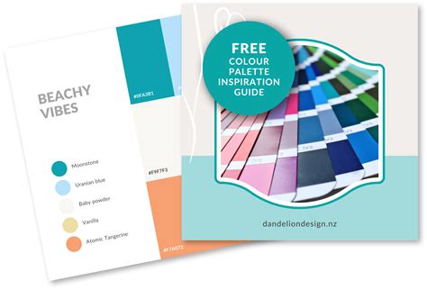 FREEBIE DOWNLOAD: Colour palette inspiration guide - Dandelion Design